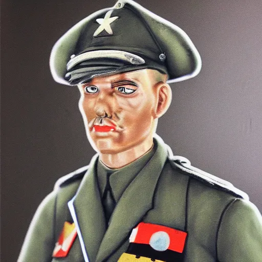 Image similar to portrait of a German shepard ww2 pilot, detailed, realistic