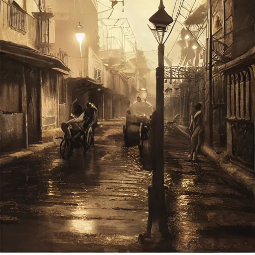 Prompt: kingston jamaica 1 9 2 5, atmospheric lighting, intricate, ultra detailed, well composed, best on artstation, cgsociety, epic, stunning, gorgeous, intricate detail, wow, masterpiece