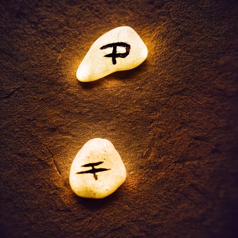 Prompt: photo of a pebble with a luminous rune drawn on it. pebble wrapped with copper wire. extremely high details, masterpiece, cinematic, octane rendering, depth of field, bokeh, cgsociety