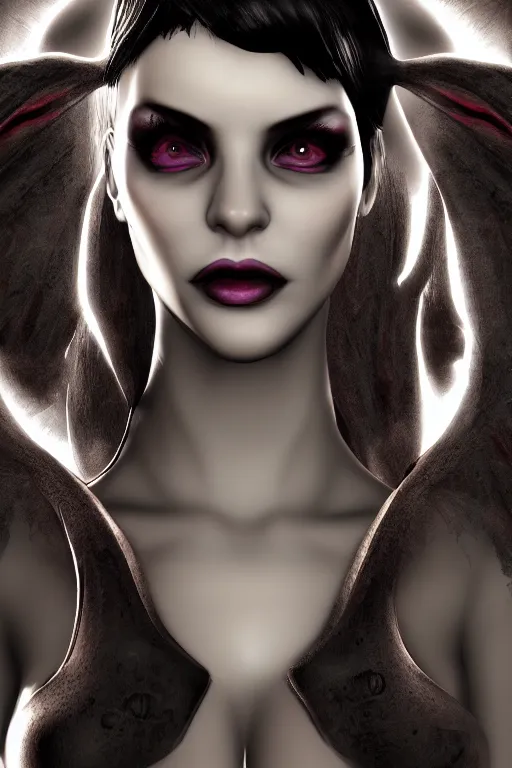 Image similar to Portrait of the Succubus Queen, Photorealistic, Ultra Details, Dark Atmosphere, Ambient Lighting