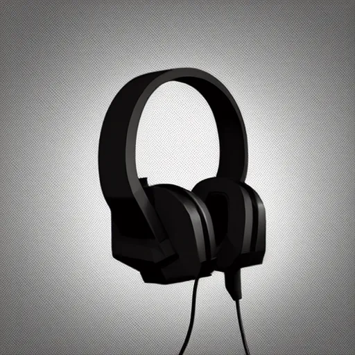 Image similar to low poly headphones, polygon, 3d render, belender,