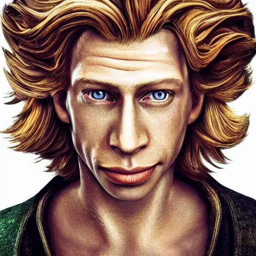 Image similar to stunning award winning hyperrealistic hdr 8 k highly detailed portrait photo of guybrush threepwood from monkey island as a real human