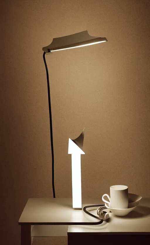 Prompt: table lamp designed by hermes, liquid filled, advertising photography