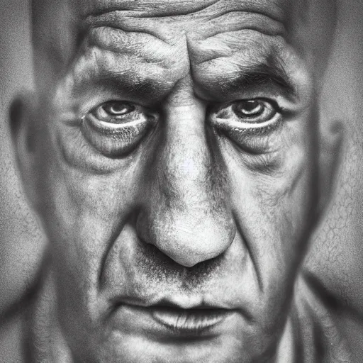 Image similar to portrait of Homer Simpson in the style of Lee Jeffries, award-winning, detailed, 82 mm sigma art, close up