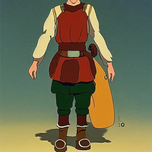 Image similar to ottoman foot - soldier, studio ghibli