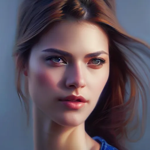 Image similar to photo of a gorgeous young woman in the style of stefan kostic, realistic, sharp focus, 8k high definition, insanely detailed, intricate, elegant, art by stanley lau and artgerm