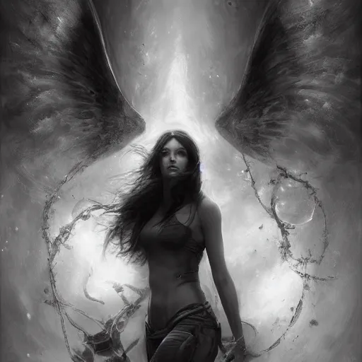 Image similar to life is infinitely heavier than the heaviness of all things by raymond swanland, highly detailed