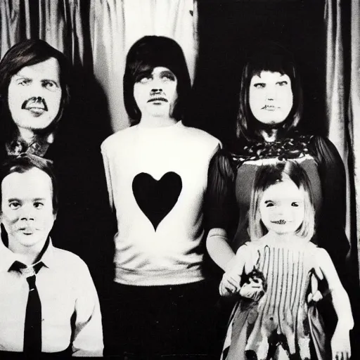 Image similar to haunted awkward 1 9 7 0 s family photo