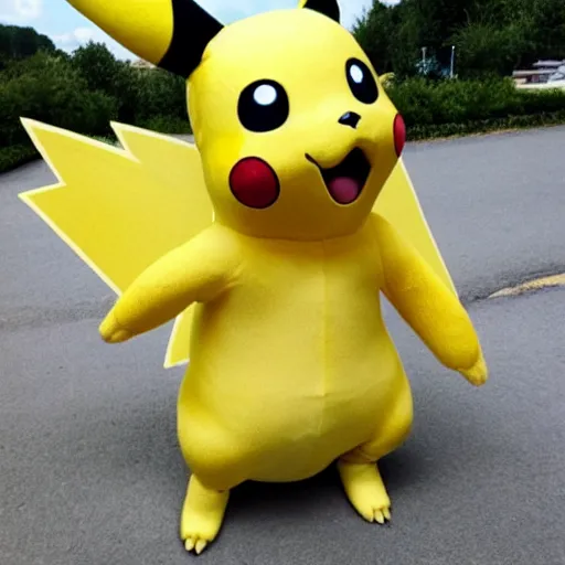 Image similar to a photo of real life pikachu