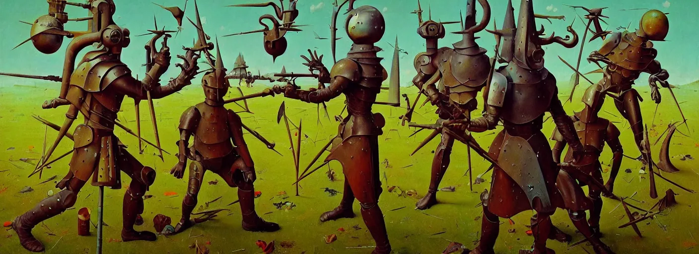 Image similar to full - body surreal colorful armored rpg character concept art anatomy, action pose, very coherent and colorful high contrast masterpiece by norman rockwell franz sedlacek hieronymus bosch dean ellis simon stalenhag rene magritte gediminas pranckevicius, dark shadows, sunny day, hard lighting, reference sheet white background