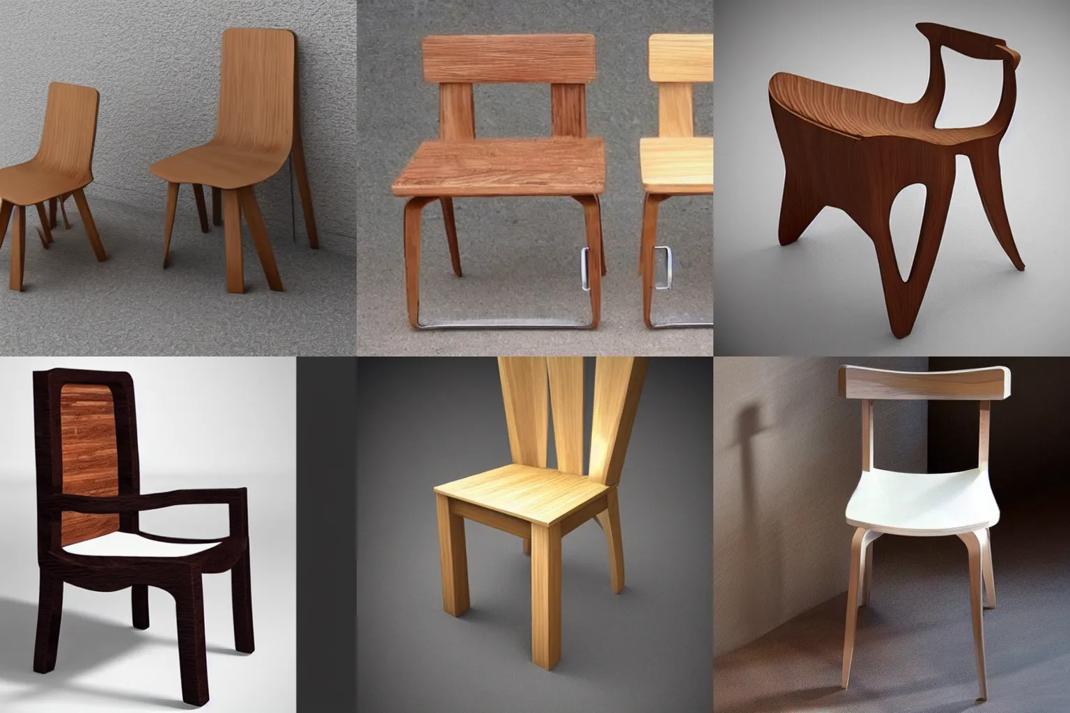 Prompt: wooden chair design coffee inspired, concept