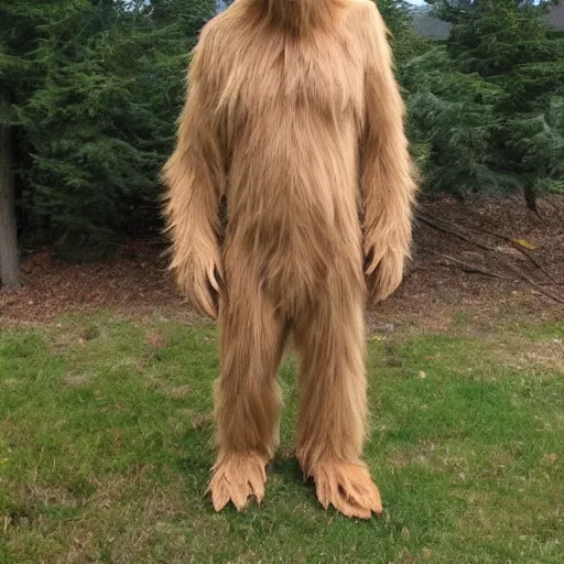 Prompt: sasquatch costume, craigslist photo