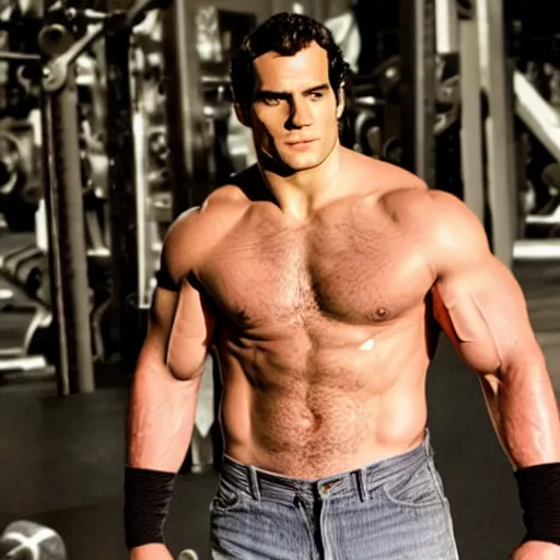 Image similar to Henry Cavill as a bodybuilder 4k hd