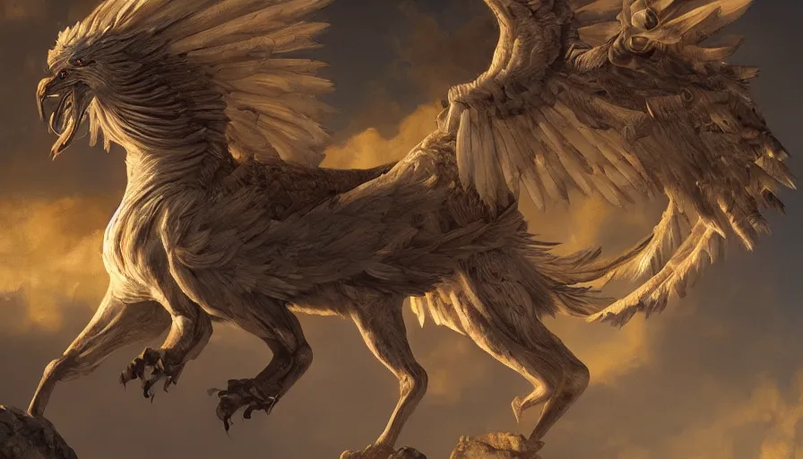 mythical griffin wallpaper