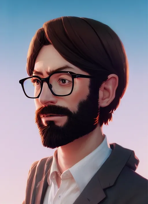 Prompt: highly detailed portrait white jesus cellphone salesman with glasses, unreal engine, fantasy art by greg rutkowski, loish, rhads, makoto shinkai and lois van baarle, ilya kuvshinov, rossdraws, tom bagshaw, global illumination, radiant light, detailed and intricate environment