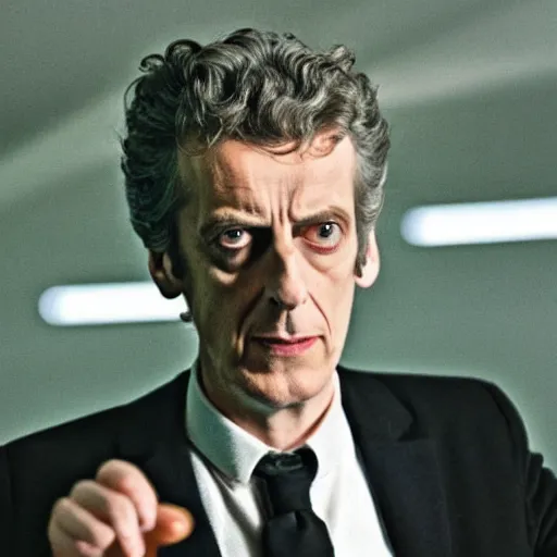 Prompt: peter capaldi as the twelfth doctor, doctor who, 1 9 6 4