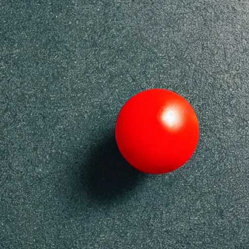 Prompt: a photo showing a red ball and a green cube