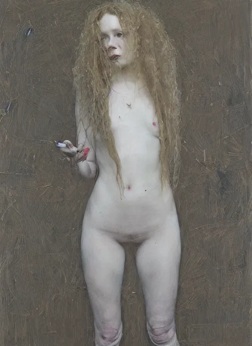 Image similar to danielle dax by jeremy lipking egon schiele gottfried helnwein