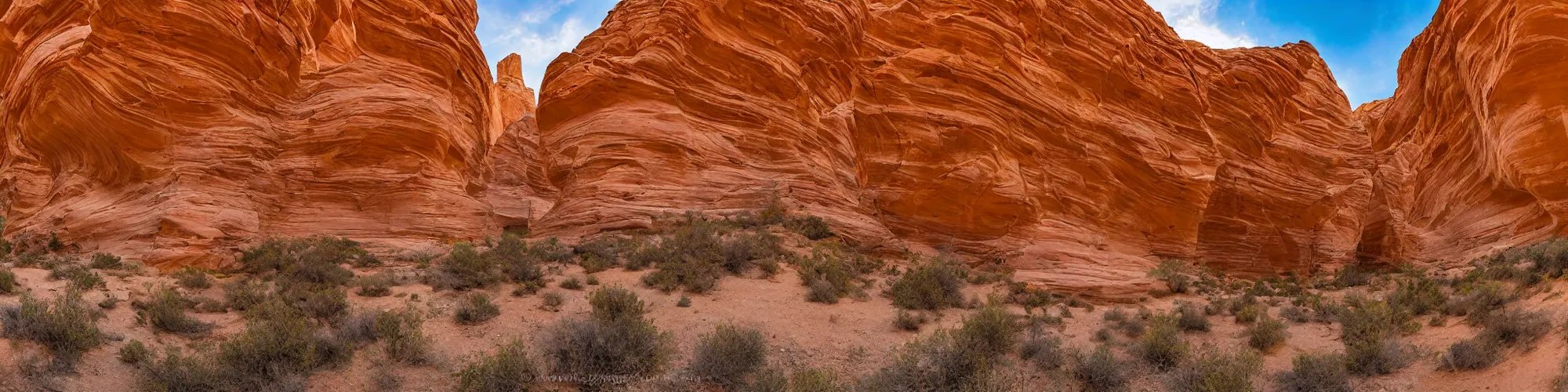 Image similar to panorama view of Golden Cathedral in Neon Canyon, Escalante National Park, Utah, 360*