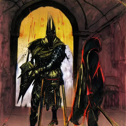 Prompt: dark souls iii by francis bacon