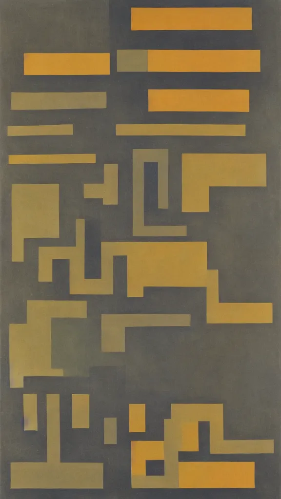 Prompt: a dream, by josef albers