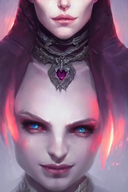 Image similar to beautiful necromancer girl, d & d, fantasy, portrait, highly detailed, headshot, digital painting, trending on artstation, concept art, sharp focus, illustration, art by artgerm and greg rutkowski and magali villeneuve