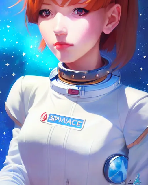 Image similar to portrait Anime space cadet girl cute-fine-face, pretty face, realistic shaded Perfect face, fine details. Anime. realistic shaded lighting by Ilya Kuvshinov Giuseppe Dangelico Pino and Michael Garmash and Rob Rey, IAMAG premiere, aaaa achievement collection, elegant freckles, fabulous