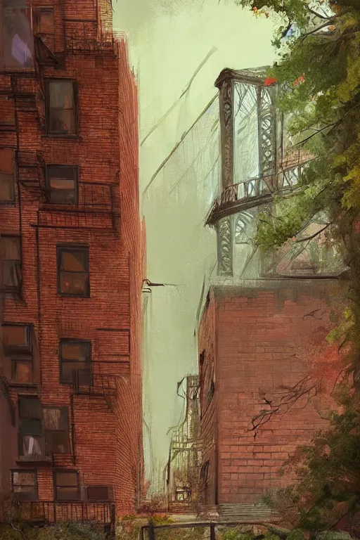 Prompt: (((((a ramshackle manhattan brick brownstone deep in the forest))))) by Jeremy Fenske!!!!!!!!!!!!!!!!!!!!!!!!!!!