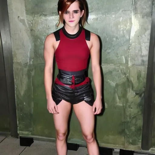 Prompt: emma watson cosplaying as the hulk, muscly emma watson wearing a hulk costume, emma watson jacked beefy cosplay award winner, full body shot