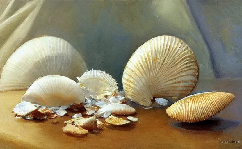 Image similar to Beautiful alchemy seashell. By Konstantin Razumov, highly detailded