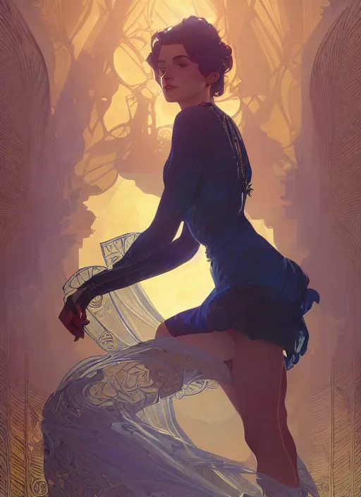 Prompt: the sapphire herald, intricate, cinematic lighting, highly detailed, digital painting, artstation, concept art, smooth, sharp focus, illustration, art by terry moore and greg rutkowski and alphonse mucha