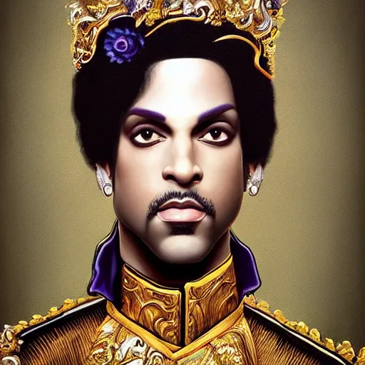 Image similar to a highly detailed painting. Prince wants to be your girlfriend. Trending on Artstation.