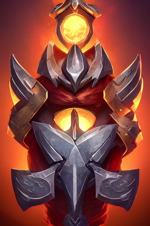 Image similar to shield fantasy epic legends game icon stylized digital illustration radiating a glowing aura global illumination ray tracing hdr fanart arstation by ian pesty and katarzyna da „ bek - chmiel