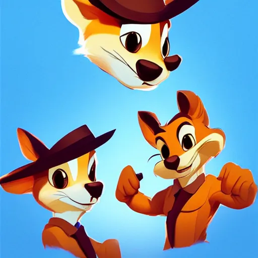 Image similar to face icon stylized minimalist chip'n dale : rescue rangers, loftis, cory behance hd by jesper ejsing, by rhads, makoto shinkai and lois van baarle, ilya kuvshinov, rossdraws global illumination