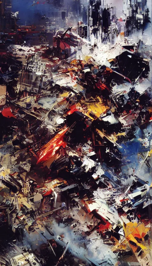 Image similar to rage, by john berkey