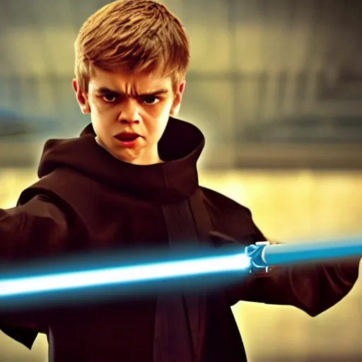 Image similar to angry, pissed off, nikolas cruz as anakin skywalker in star wars episode 3, 8k resolution, full HD, cinematic lighting, award winning, anatomically correct