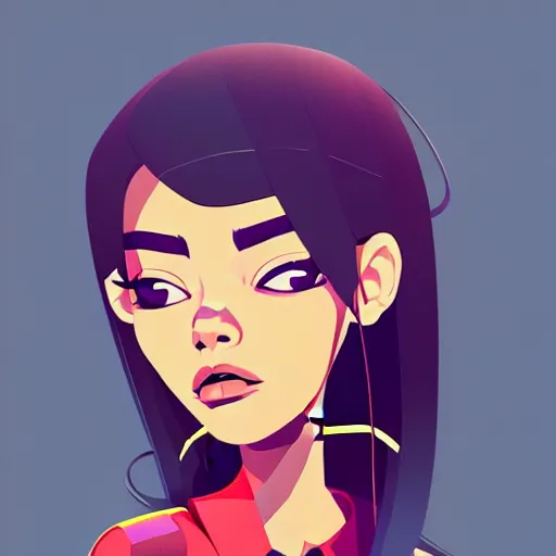 Image similar to 2 d character design, female rapper, vector art, digital art, portrait, 4 k, 8 k, sharp focus, smooth, illustration, concept art, music artist