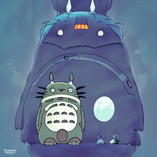 Image similar to Scifi Totoro, Studio Ghibli, official art, 8k, anime