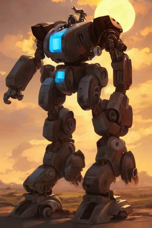 Image similar to mechwarrior 5 : mercenaries mech megaman transformer robot boss tank engine game octane render, 4 k, hd 2 0 2 2 3 d cgi rtx hdr style chrome reflexion glow fanart jesper ejsing, by rhads, makoto shinkai borderlands and by feng zhu rossdraws artstation by digital cinematic pixar and disney unreal zbrush central hardmesh