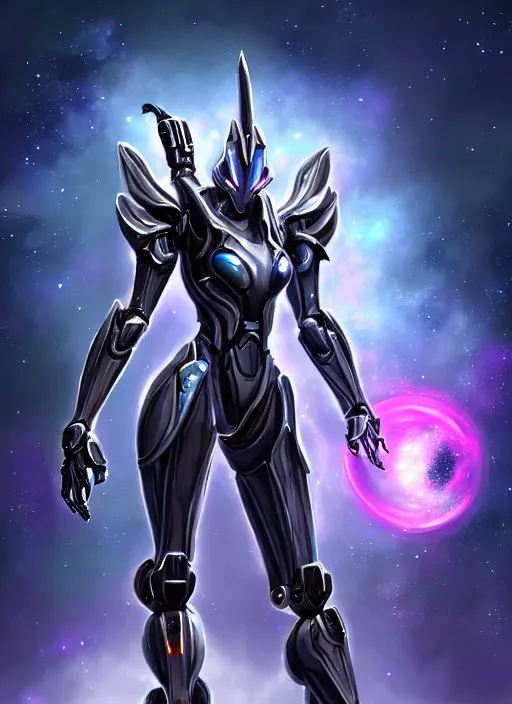 Image similar to cinematic goddess shot, cosmic sized perfectly proportioned stunning beautiful anthropomorphic robot mecha female dragon, nebula background, larger than galaxies, holding milky way in sharp claws, sleek silver armor, epic proportions, epic size, epic scale, ultra detailed digital art, furry art, macro art, dragon art, giantess art, warframe fanart, furaffinity, deviantart