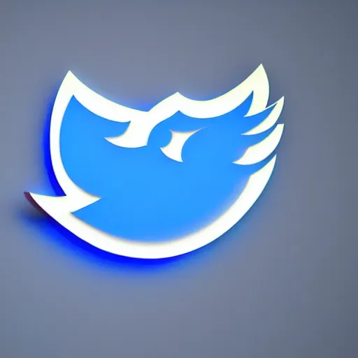 Prompt: The Twitter blue bird sleek hyper realistic unity engine, intense HDR lighting blue Twitter bird logo in real life.