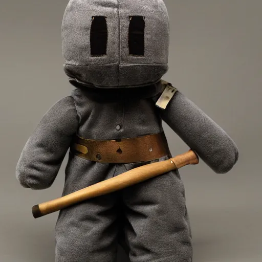 Prompt: ned kelly fumo plush