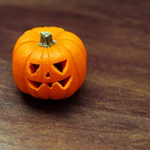 Prompt: the world's smallest pumpkin