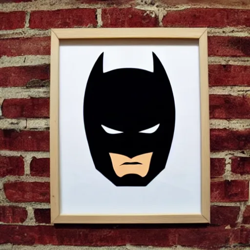 Prompt: batman silk screen banksy