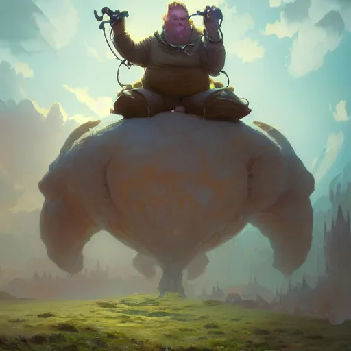 Image similar to Highly detailed portrait of fat Brian Armstrong, Stephen Bliss, unreal engine, fantasy art by Greg Rutkowski, Loish, Rhads, ferdinand knab, Makoto Shinkai and Lois van baarle, ilya kuvshinov, rossdraws, Tom Bagshaw, alphonse mucha, global illumination, radiant light, detailed and intricate environment