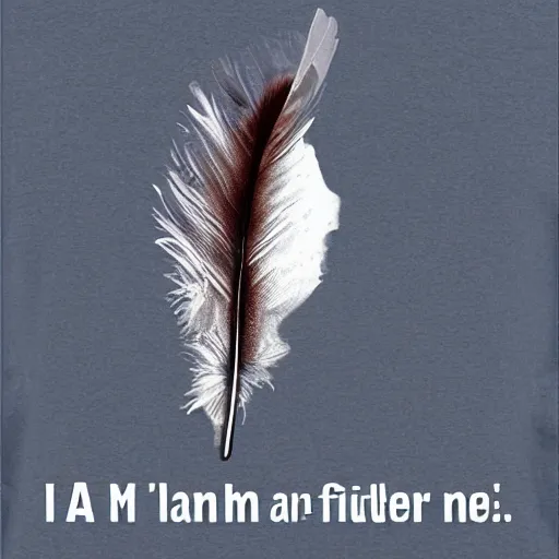 Image similar to i am but a feather on the breath of god