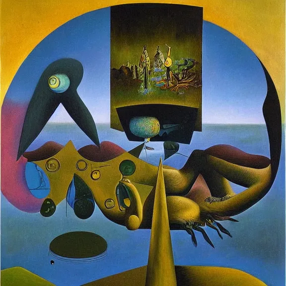 Prompt: a surrealist painting about ocularcentrism, by max ernst, oil painting, highly detailed, 4 k.