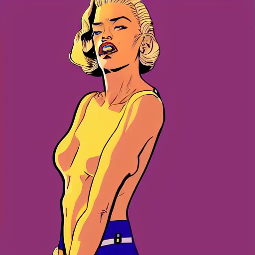 Image similar to rita ora retro minimalist portrait by jean giraud, moebius starwatcher comic, 8 k