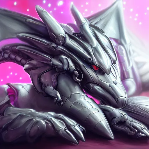 Image similar to very close up foot shot, detailed foot shot, feet art, furry paw, paw, dragon paw, paws, hyperdetailed elegant beautiful stunning hot anthropomorphic mecha female dragon, sharp silver armor fuchsia skin, laying down showing quality detailed paws mecha dragon feet at camera, sharp claws, warframe fanart, furaffinity, deviantart, ekasportal