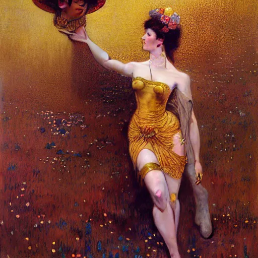 Image similar to portrait of a female cow woman wearing a dress. furaffinity farm fantasy highly detailed painting by gaston bussiere craig mullins jc leyendecker gustav klimt artgerm greg rutkowski john berkey, bergey, craig mullins, ruan jia, raymond swanland, jeremy mann, tom lovell, alex malveda